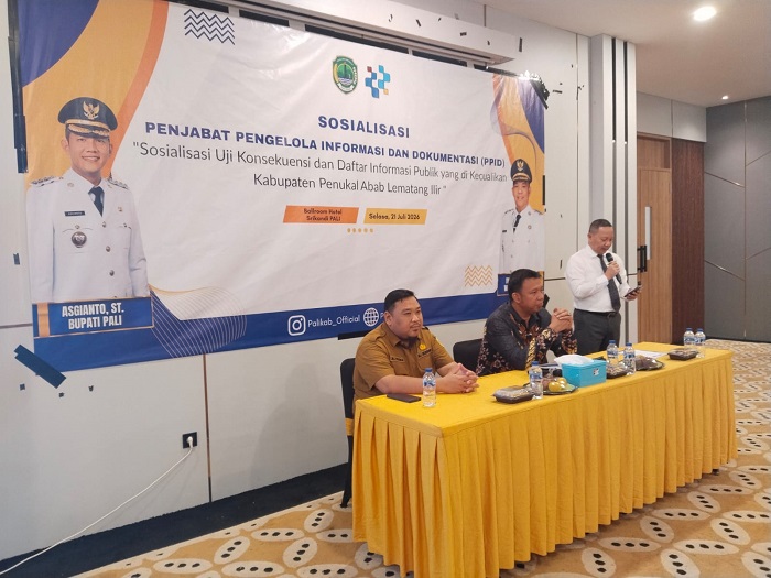 Plt. Diskominfostafer Pali Adakan Sosialisasi Uji Konsekuensi dan DIK Badan Publik